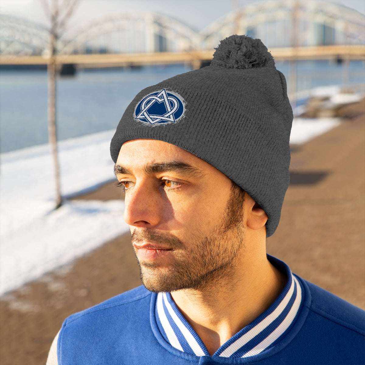 Adoption Logo Pom Pom Beanie